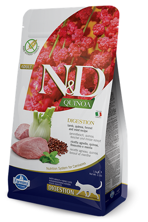 no pork Farmina N&D Quinoa Feline Digestion 300g