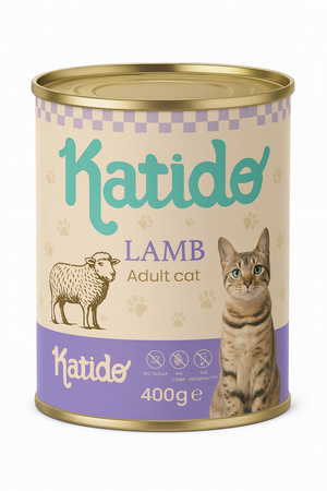 Katido Wet Cat Food with Lamb 12x400g