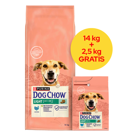 PURINA Dog Chow Adult Light Curcan 16,5kg (14kg+2,5kg GRATIS!!)