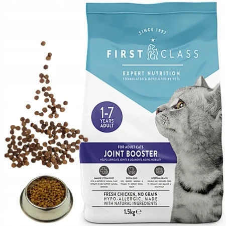 First Class Joint Booster 1.5kg - dry cat food, mono-protein, chicken flavor