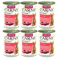 ANIMONDA Cat Carny Kitten flavour: beef, turkey 6x400g