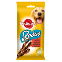 Pedigree Rodeo Treats for Dogs Over 4 Months Old with Beef 122g