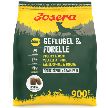 JOSERA Geflügel & Forelle 900g