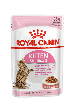 no pork ROYAL CANIN Kitten Sterilised Sauce 12x85g