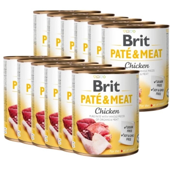 no pork Brit Pate & Meat with Chicken 12x800g