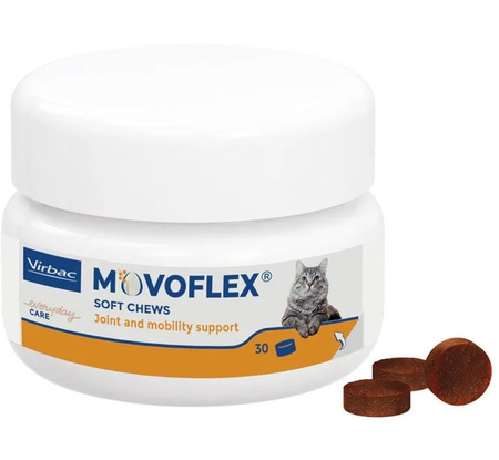 VIRBAC Movoflex joint drops for cats 30 croquettes