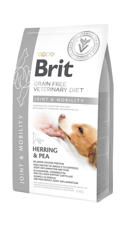 no pork Brit Grain Free Veterinary Diet Dog Joint & Mobility Herring with Peas 2kg