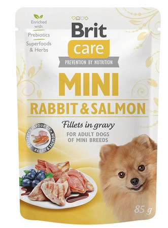 no pork Brit Care Mini Fillets in Rabbit and Salmon Sauce 12x85g