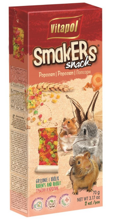 Vitapol Flasks for Rodents Smakers Popcorn 2pcs