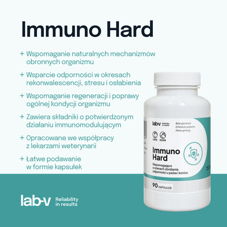 Lab-v Immuno Hard – Immunity booster for dogs and cats, 2x90 capsules
