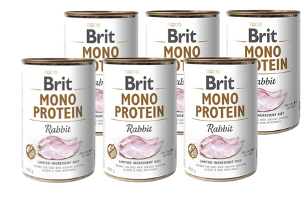 no pork Brit Mono Protein with Rabbit 6x400g