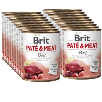 no pork Brit Pate & Meat with Beef 18x800g
