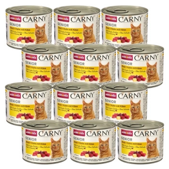 no pork Animonda Cat Carny Senior Beef + Chicken With Cheese 12x200g