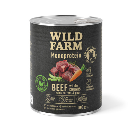 WILD FARM Monoprotein Beef 6x800g hypoallergenic dog food