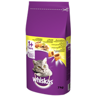 NO PORK WHISKAS Dry Cat Food 1+ with Chicken 7kg