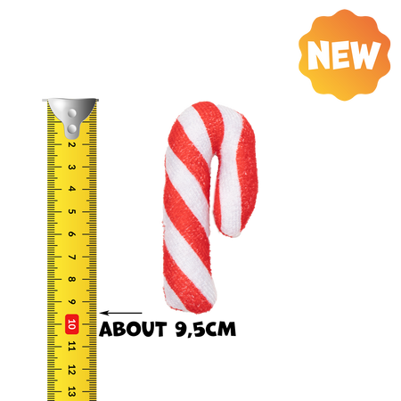 UNIQ PETS PLUSH TOY FOR CATS PURRNIP candy cane with catnip 5x9cm