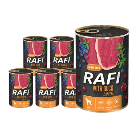 No pork Dolina Noteci Rafi with Duck 6x400g+FREE can lid!