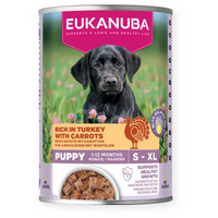 EUKANUBA Wet food for puppies, rich in turkey and carrots 400 g