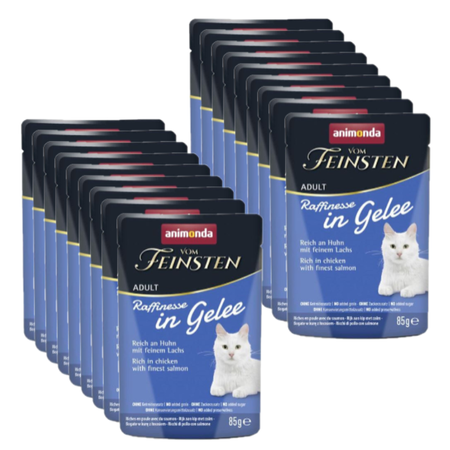 ANIMONDA Vom Feinsten Raffinesse chicken with salmon in jelly 18x85g