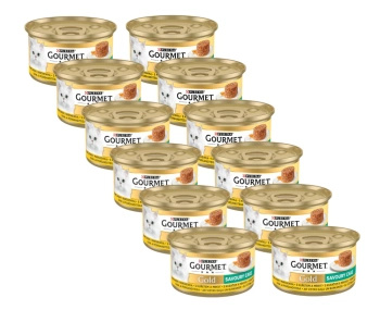 Purina Gourmet Gold Savoury Cake with Chicken and Carrots 12x85g