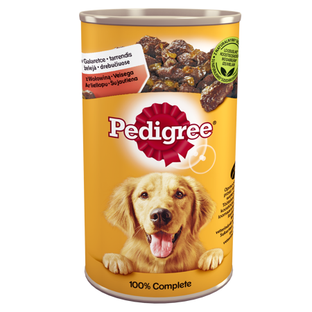 no pork Pedigree Adult Wet Dog Food with Beef Jelly 12x1200g
