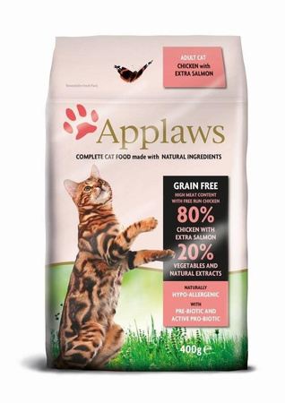Applaws Adult Chicken with Extra Salmon Dry Cat Food 400g