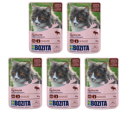 BOZITA Chunks in jelly with elk 5x85g