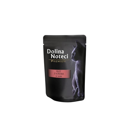 no pork Dolina Noteci Premium For Cats Salmon Filet In Sauce 10x85g