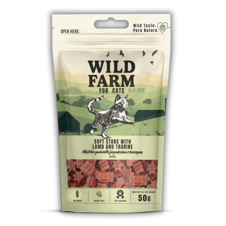 WILD FARM lamb stars with taurine 50g cat treats