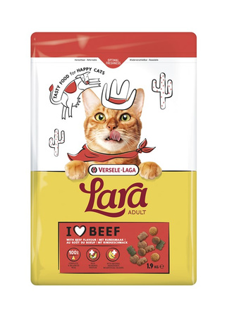VERSELE-LAGA Lara Adult Beef 1.9kg – beef-flavored food for adult cats