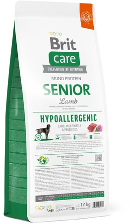 BRIT CARE Hypoallergenic Senior Lamb 12kg 