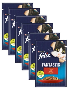no pork Felix Fantastic Beef Jelly 26x85g