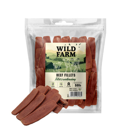 WILD FARM beef fillet 500g dog treats