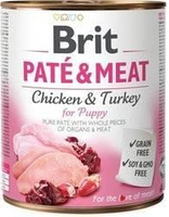 Brit Paté &amp; Meat For Puppy Chicken With Turkey 800g