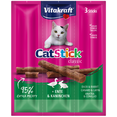 Vitakraft Cat Stick Mini Kabanosy Rabbit with Duck 3x18g