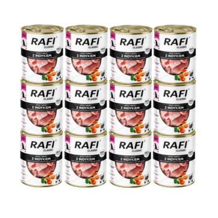 DOLINA NOTECI Rafi Classic wet dog food with turkey 12x800g