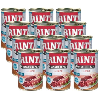 NO PORK Rinti Kennerfleisch Junior Rind wet dog food - beef 12x400g