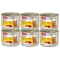 no pork Animonda Cat Carny Senior Beef + Chicken With Cheese 6x200g