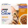 PURINA Cat Chow Adult cat food with lamb and green beans in jelly 10x85g