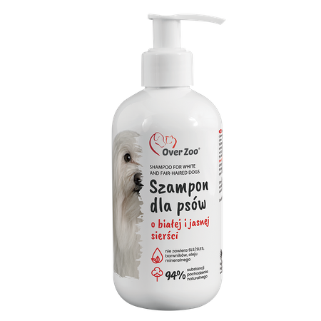 OVER ZOO Dog Shampoo for White and Light Coats 250ml