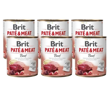no pork Brit Pate & Meat with Beef 6x800g