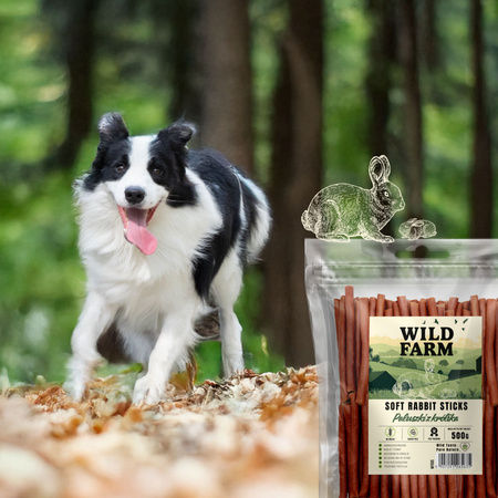 WILD FARM Rabbit sticks 2x500g dog treats
