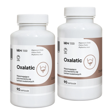 Lab-v Oxalatic – Support for cats with oxalate stone formation 2x90 capsules