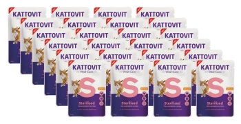 no pork Kattovit Vital Care Sterilised 24x85g