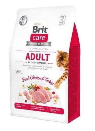Brit Care Cat Grain-Free Aldut Activity Support with Chicken and Turkey 2kg