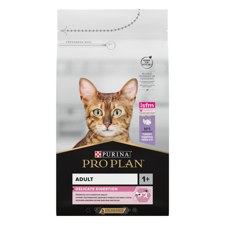 PRO PLAN Delicate Digestion Cat Food Rich in Turkey 1.5kg