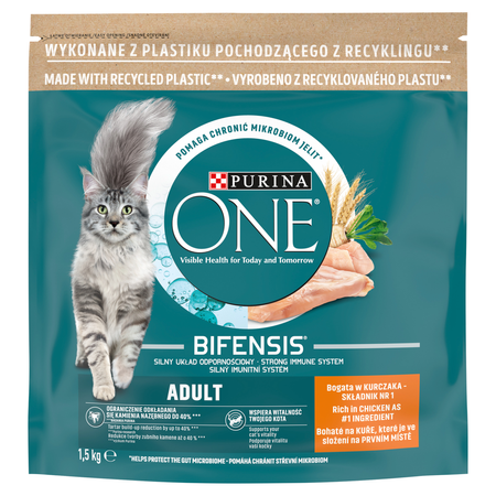 no pork Purina One Cat Adult with Chicken 1.5kg