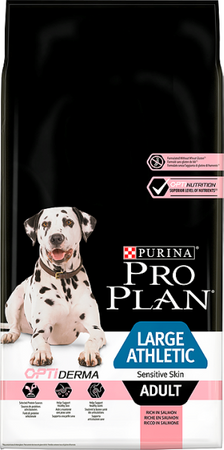 Purina Pro Plan Large Adult Athletic Optiderma Salmon and Rice 14kg