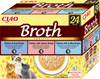 INABA Ciao Broth - complementary food for cats, broth with chicken, salmon, tuna and scallop flavor 24x40g