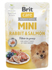 no pork Brit Care Mini Fillets in Rabbit and Salmon Sauce 85g